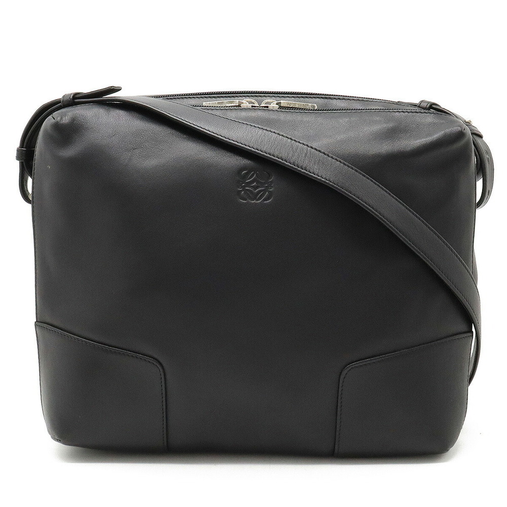 Loewe Anagram Messenger Crossbody Leather Black